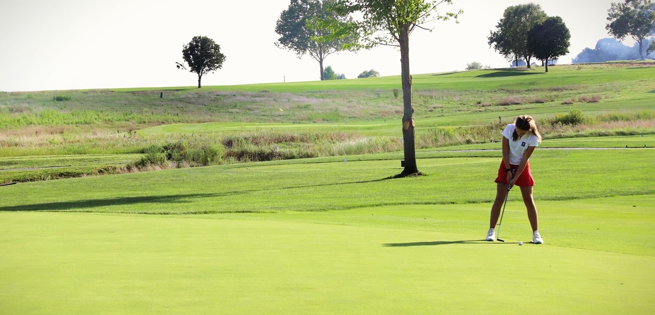 Girl Golfing